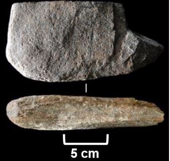 Slab showing Hunter-gatherer campsites