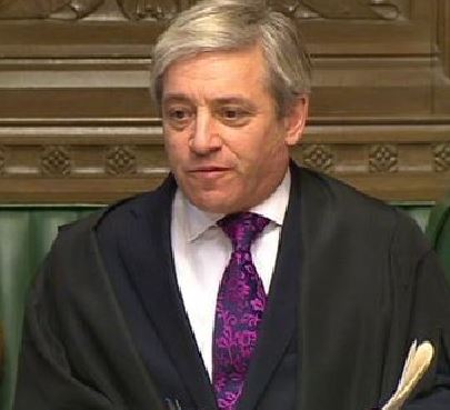 Speaker of the House of Commons John Bercow