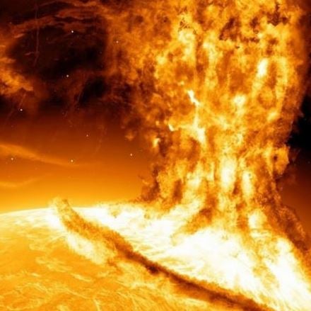 Strong superflare could cause a mass extinction on Earth