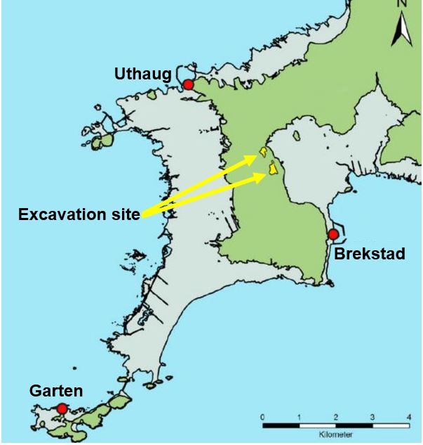 Viking settlement excavation site