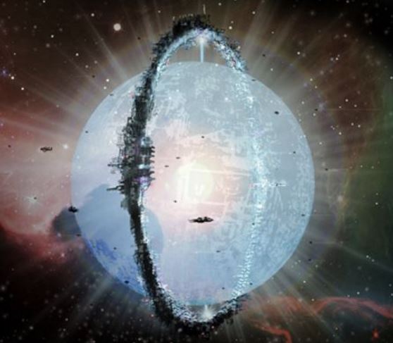 A Dyson Swarm alien megastructure around a star