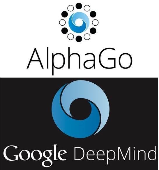 AlphaGo and Google DeepMind logos