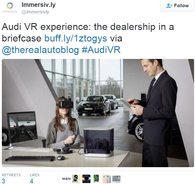 Audi Virtiual Reality experience