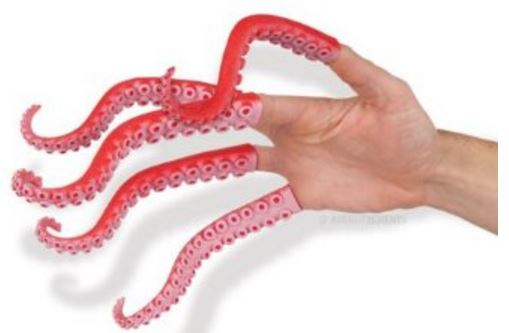 Hands with tentacles