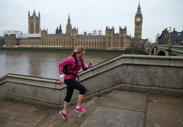 Jogging in London