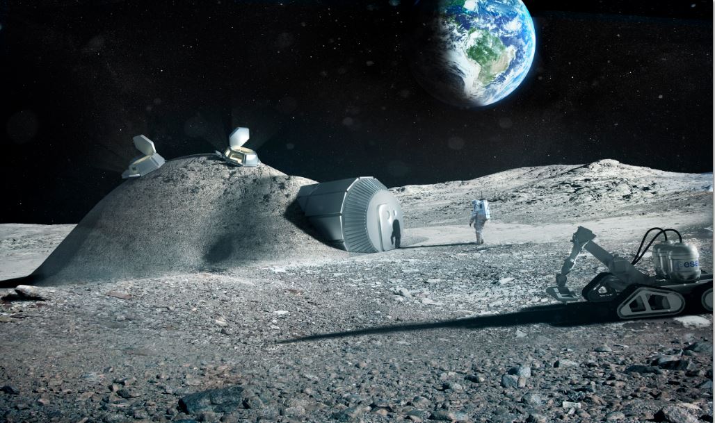 Lunar base built using 3D printing European Space Agency