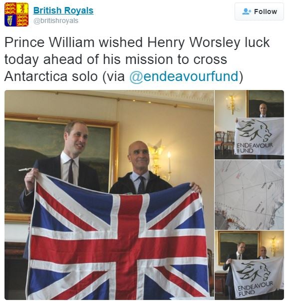 Prince William and Henry Worsley