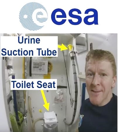 Toilet in space explained