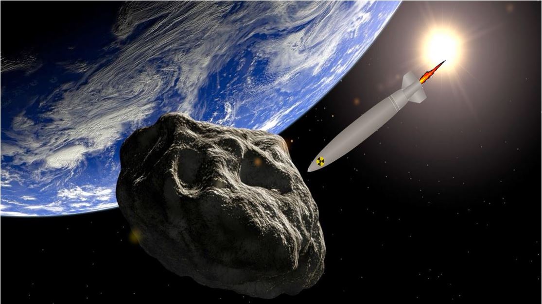 Using nuclear weapons to destroy asteroids