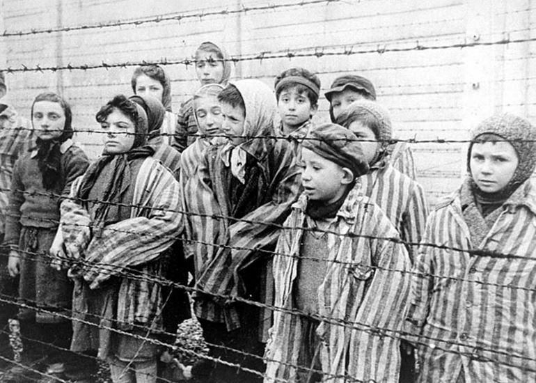 Young survivors of Auschwitz