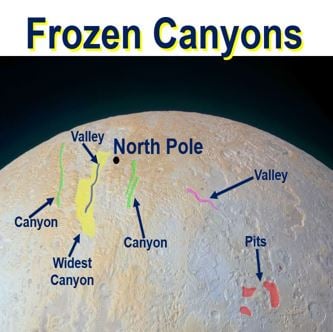 Amazing frozen canyons captured by New Horizons camera