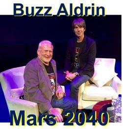 Buzz Aldrin and Prof Cox on Mars by 2040