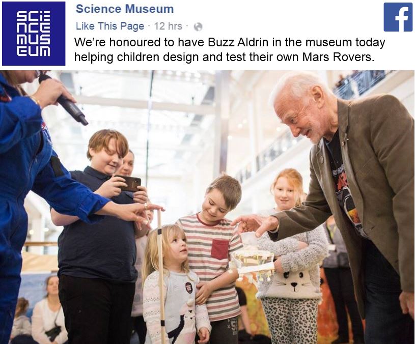 Buzz Aldrin at Science Museum of London