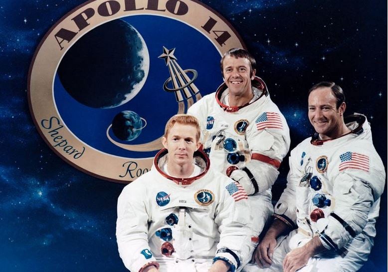 Edgar Mitchell and Apollo 14 crew members