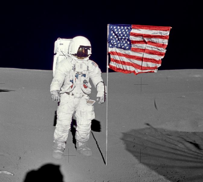 Edgar Mitchell on the Moon