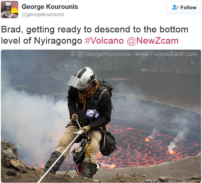 Giant lava lake Bradley Ambrose descending