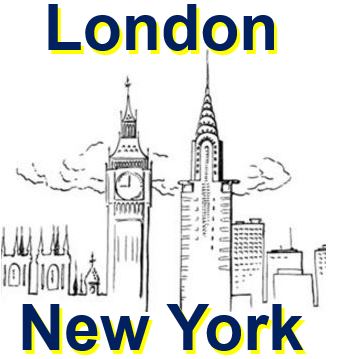 London and New York atmospheric pollution