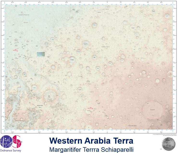 Map of Mars Ordnance Survey