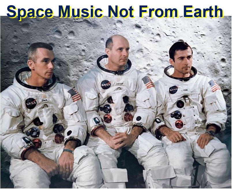 Three three astronauts heard space music not from Earth