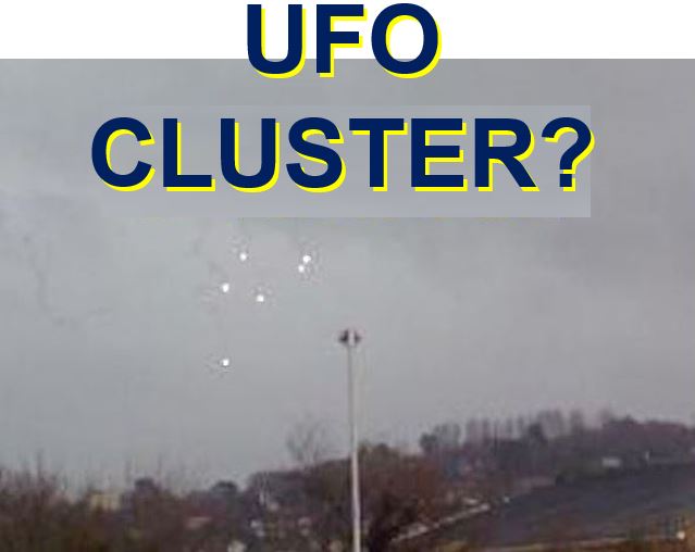 UFO cluster seen over Kent