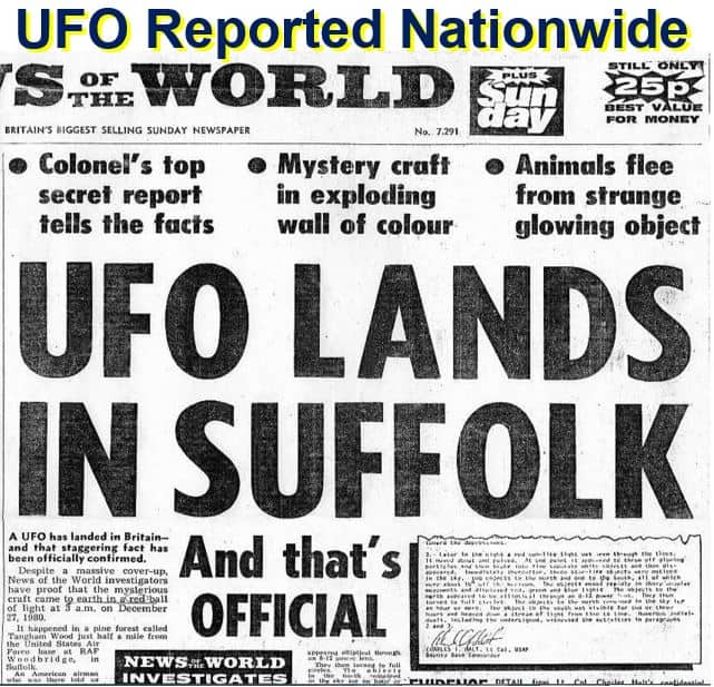 UFO reported nationwide