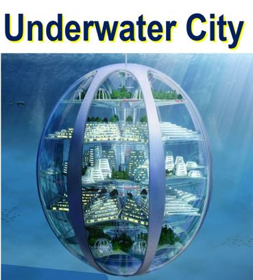 Underwater city of the future