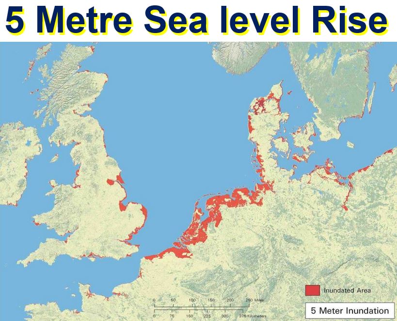 5 metre sea level rise
