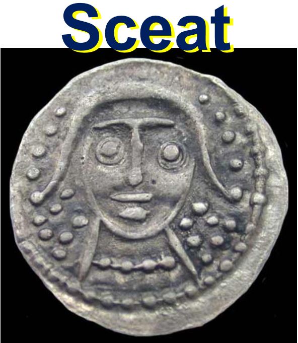 A sceat unearthed at archaeological site