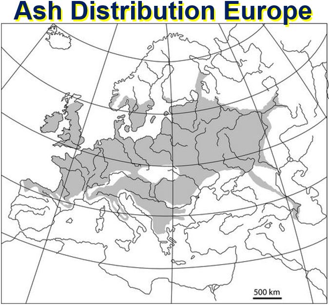 Ash Distribution Europe