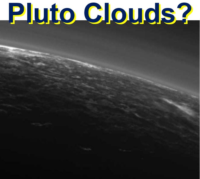 Clouds on Pluto detected