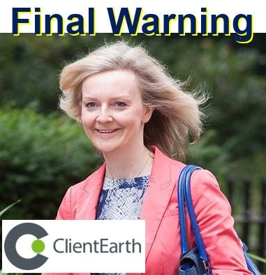 Environment Secretary given air pollution final warning