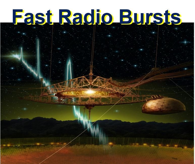 Fast radio bursts artist impression