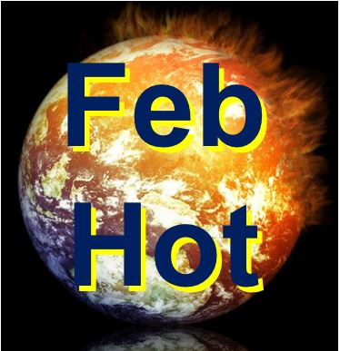 February hottest month ever