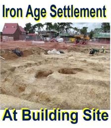 Iron age cemetery and settlement at housing project site