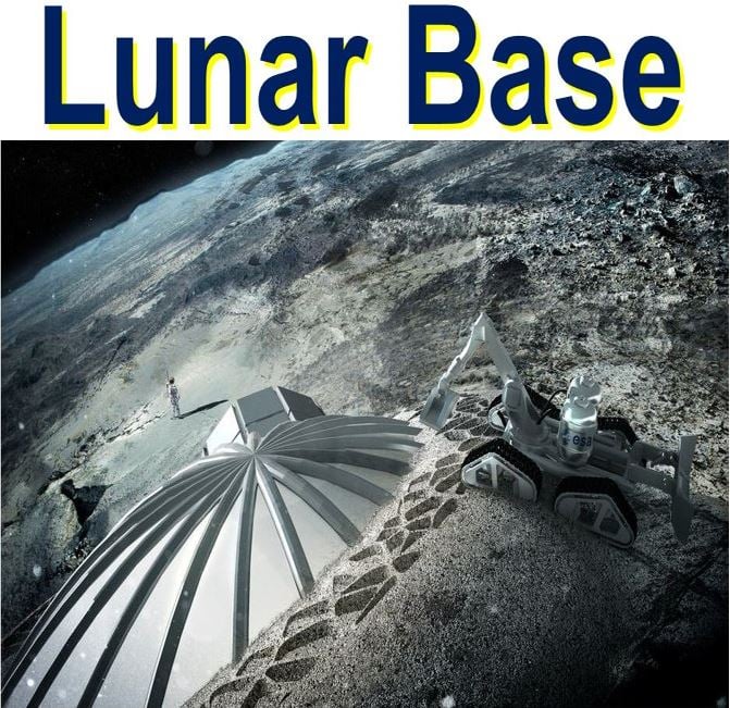 Lunar Base for a human colony on the Moon
