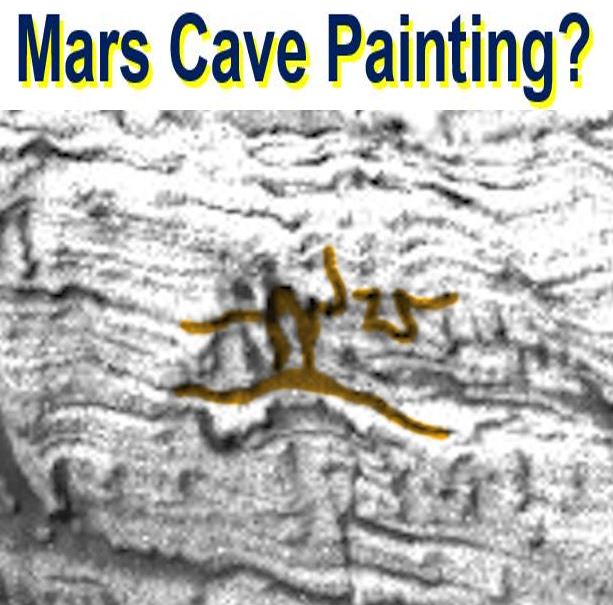 Mars cave painting allegedly