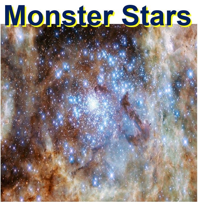 Monsters stars found in young cluster