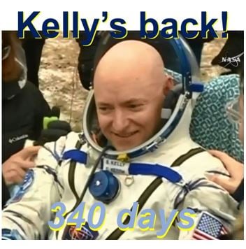 Scott Kelly smiling back on Earth