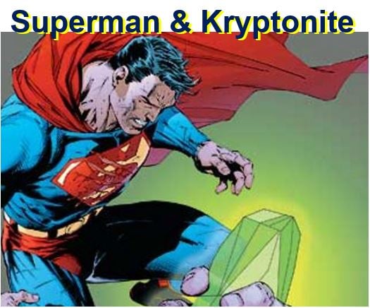 Superman and kryptonite