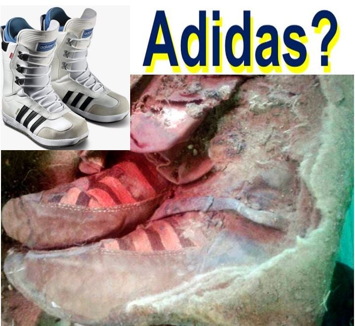 Adidas boots found with ancient mummy
