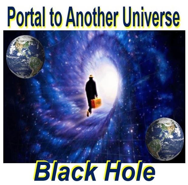 Black hole portal to other universe