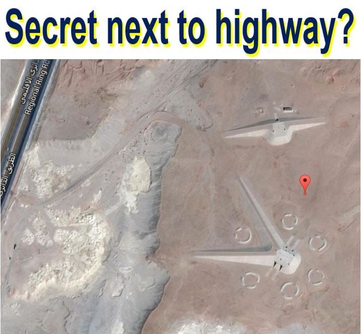 Secret next to highway