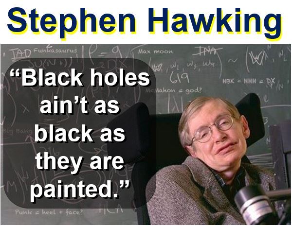 Stephen Hawking talking about black holes