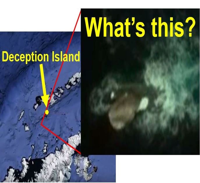 Underwater UFO off Antarctica coast