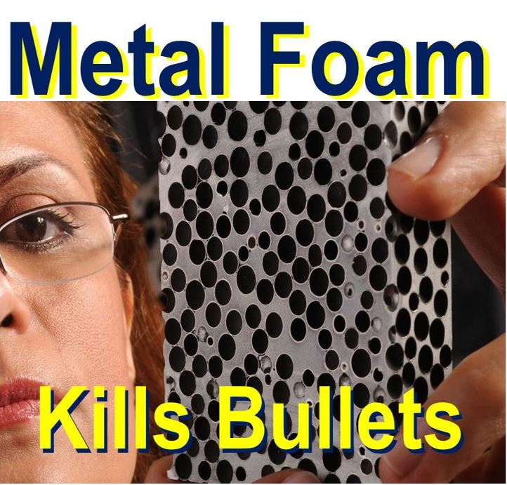 metal foam stops bullets