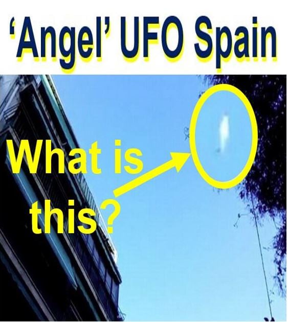 Angel like UFO seen in Spain