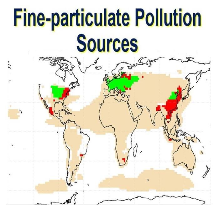 Fine particulate pollution sources