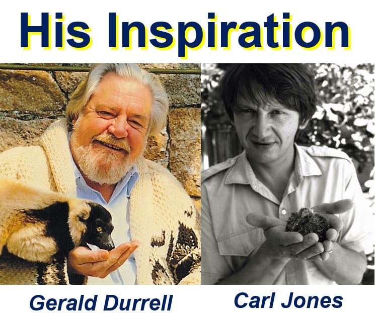 Gerald Durrell and Carl Jones