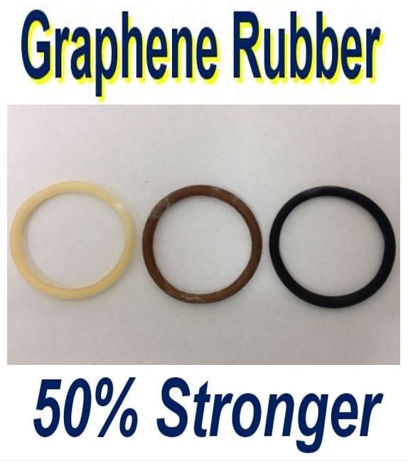 Graphene rubber is much stronger