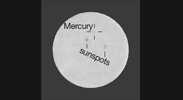 Transit of Mercury from Mars